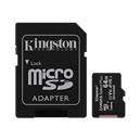 Cartão de memória Kingston de 128GB classe 10