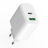 Carregador de Rede Universal Fast Charger Dual (PD) USB + Type-C COOL (45W) Branco