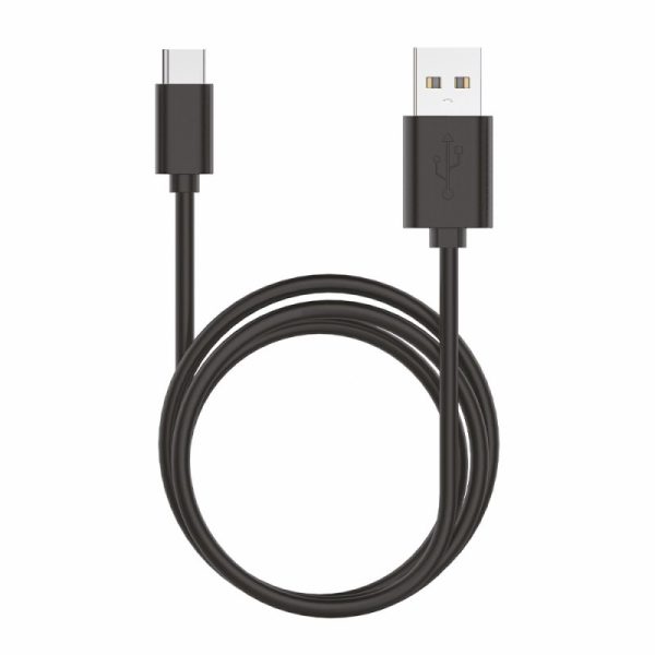 Cabo USB universal COOL compatível TYPE-C (1,2 metros) Preto 3A