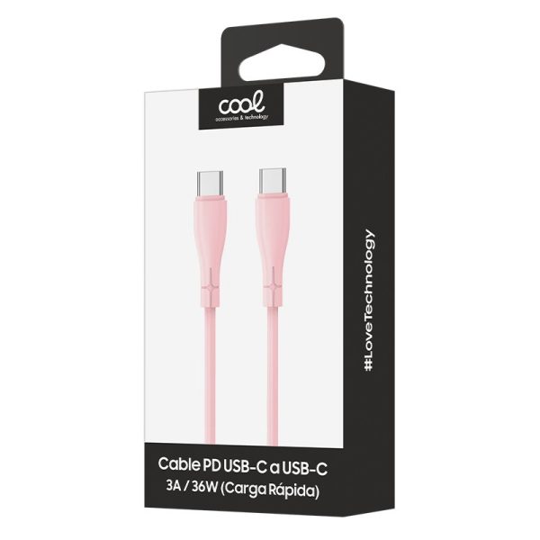 cabo_usb_cool_silicone_universal_tipo_c_para_tipo_c_rosa_1_metro_4 Cabo USB COOL Silicone Universal Tipo C para Tipo C Rosa (1 metro)
