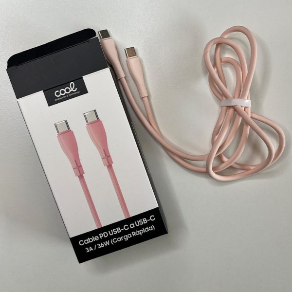cabo_usb_cool_silicone_universal_tipo_c_para_tipo_c_rosa_1_metro_5 Cabo USB COOL Silicone Universal Tipo C para Tipo C Rosa (1 metro)
