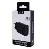 Carregador de rede Universal Fast Charger (PD) Dual Type-C / USB COOL (20W) Preto