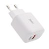 Carregador de rede Universal Fast Charger (PD) Dual Type-C / USB COOL (20W) Branco