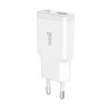 Carregador de Rede Universal Fast Charger (PD) Dual Type-C / USB COOL (30W) Branco