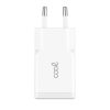 Carregador de Rede Universal Fast Charger (PD) Dual Type-C / USB COOL (30W) Branco