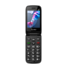 Telemóvel QUBO P-220 com tampa + Base 4G Preto