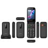 Telemóvel QUBO P-220 com tampa + Base 4G Preto