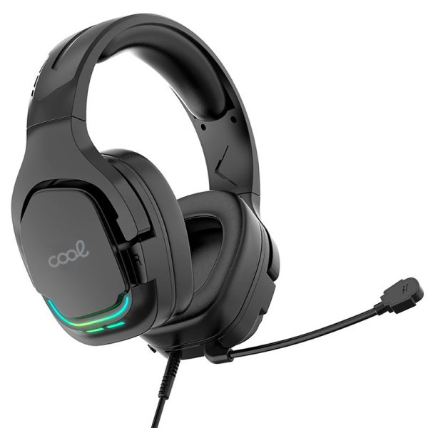 Auscultadores estéreo PC / PS4 / PS5 / Xbox Iluminação Gaming COOL Tuned Black USB 7.1