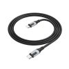 Cabo de dados borofone tipo-c para tipo-c bx101 60w 3a 1m preto